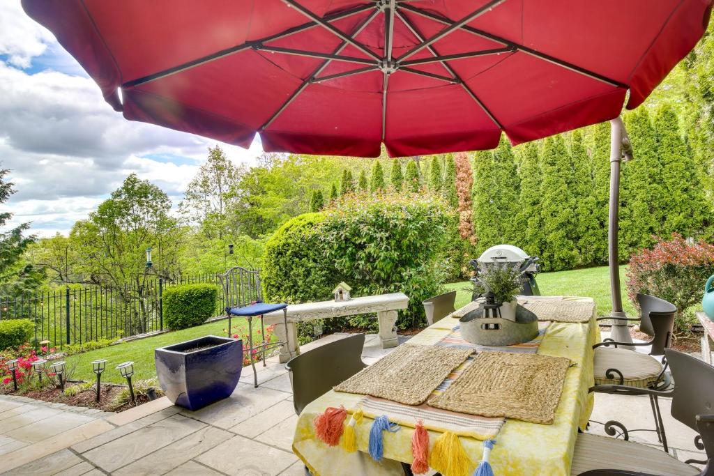 Putnam Valley Vacation Rental Patio and Lake Views!