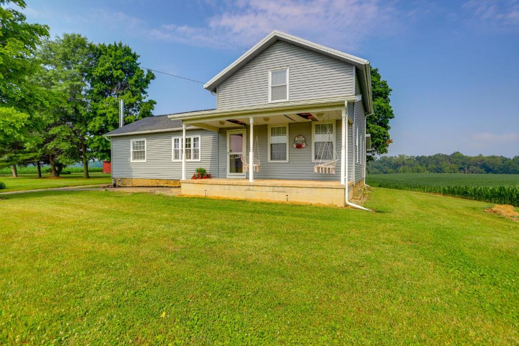 Ohio Farmhouse Retreat with Fire Pit and Patio